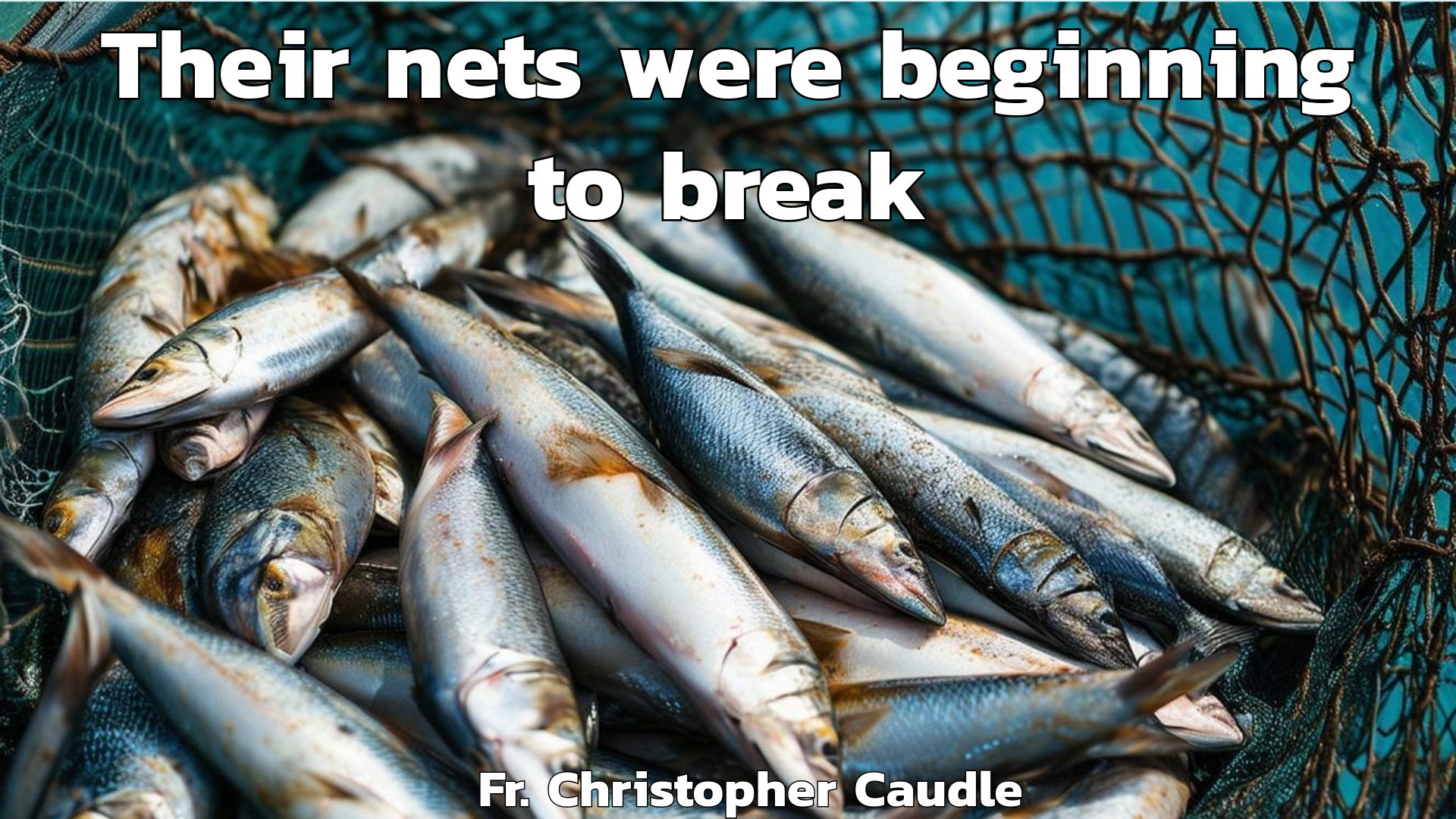 Their nets were beginning to break